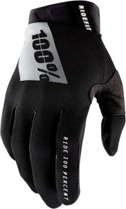100% Men's Ridefit Gloves Black/White Small