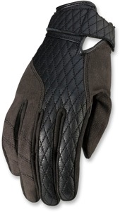 Z1R Bolt Gloves Black Women's XS Short Cuff - Women's XS black short cuff riding gloves