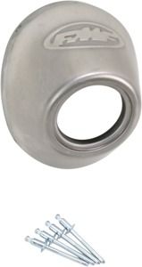 FMF Powercore 4 Q4 Stainless Replacement Rear Cone Cap Straight Cut - Straight cut end cap for FMF Powercore 4 and Q4 exhausts
