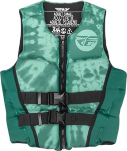 Fly Racing Women's Neoprene Flotation Vest Medium Dark Teal/Light Teal - Women's flotation vest Medium Dark Teal/Light Teal
