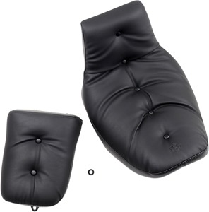 Mustang Regal Duke 2PC Seat Black Fits 82-00 Harley FXR