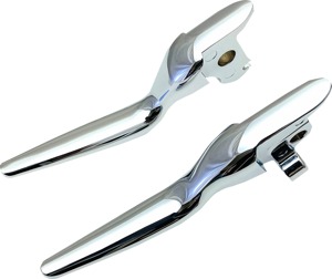 Drag Specialties Custom Lever Set Chrome Harley-Davidson - Chrome lever set for Harley-Davidson models