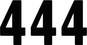 Factory Effex 4" Pro Numbers Black #4 Decals Pack of 3