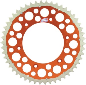 Aluminum Rear Sprocket Twinring 50T Orange - For 88-20 KTM Husqvarna