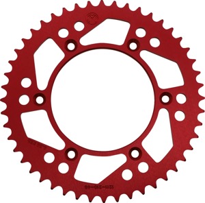 Moose Offroad Rear Aluminum Sprocket 48T Red 520 For Honda CRF/XR/CR Models