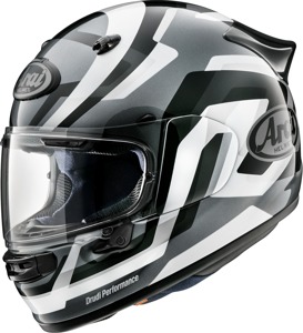 Arai Contour-X Snake Helmet 2XL White/Black/Silver - Full-face touring helmet with Snake graphic