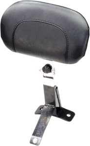 Mustang Driver Backrest Kit Black Studs For 08-21 HD Touring