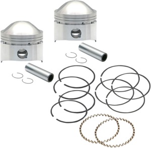 S&S Piston Kit 80in Low Compression +0.020in For 79-84 Harley Big Twin
