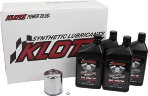Klotz V-Twin Oil Change Kit for Harley Evolution Big Twin - Complete oil change kit for Harley Evolution Big Twin