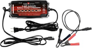 Yuasa 3-Amp 12V Automatic Battery Charger & Maintainer
