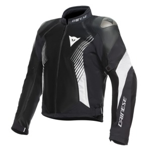 Dainese Super Rider 2 Absoluteshell Jacket Black/White Size 58 - Textile motorcycle jacket, Black/White, Size 58