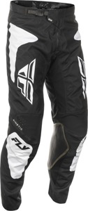 Fly Racing Kinetic Sym Pants Black/White Size 28 Offroad - Offroad riding pants in Black/White, Size 28