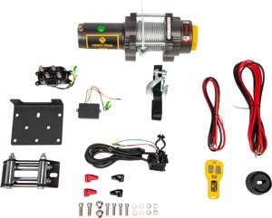 Open Trail 3500LB Winch Steel Wire with Wireless Remote ATV/UTV - 3500 lb steel wire winch with remote for ATV/UTV