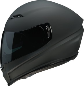 Z1R Jackal Smoke Helmet XS Matte Black - Full-face helmet with drop-down sun visor