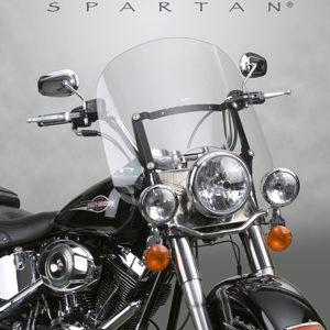 National Cycle Spartan 17in Narrow Quick Release Windshield Clear