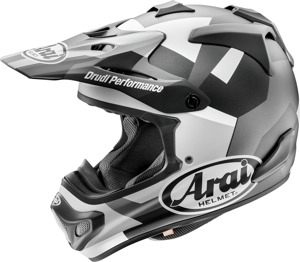 Arai VX-Pro4 Block Helmet XL Matte Black/Gray/White - Premium off-road helmet with advanced safety features