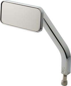 Joker Machine No. 1 Rectangle Mirror Chrome Left Side - Chrome left rectangle mirror For Harley Davidson