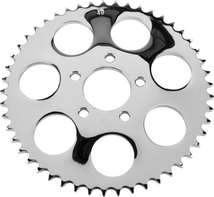 HardDrive Rear Sprocket 49T Chrome Dished For Big Twin 2000-2013 - 49 tooth chrome rear sprocket for Big Twin 00-13