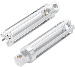Arlen Ness 10-Gauge Male-Mount Footpegs Chrome Pair - Chrome male-mount footpegs, 10-Gauge design, Pair
