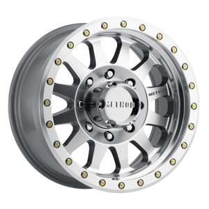 MR304 Double Standard 20x10 -18mm 8x170 130.81mm CB Machined/Clear Coat Wheel