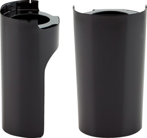 Arlen Ness Smooth Steel Fat Fork Boot Covers Gloss Black For Harley Touring