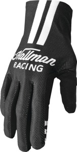 Thor Mainstay Gloves Men's M Black/White - Lightweight MX gloves with perforated palm