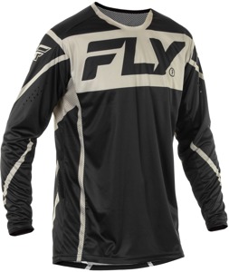 Fly Racing Lite Jersey Black/Grey XL Offroad - Offroad jersey, Black/Grey, XL size