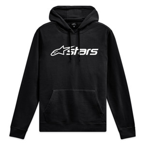 Alpinestars Blaze 2.0 Hoodie Black/White Small - Pullover fleece hoodie, Black/White, Size Small