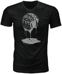 Highway 21 Blood Type Tee Black 3X-Large Men's Short Sleeve Shirt - Black 3X-Large premium fit tee for men