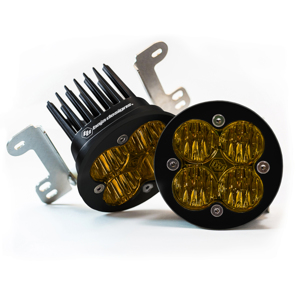 Baja Designs Amber Fog Light Pocket Kit Fits 2007-2018 Wrangler JL Rubicon