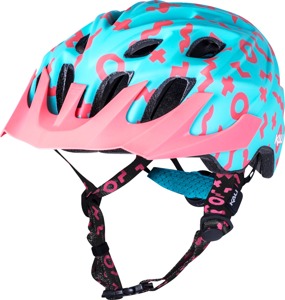 KALI Chakra Plus Zwiggles Youth Bicycle Helmet Matte Cyan Pink Seafoam - Youth bicycle helmet, Zwiggles graphic, one size