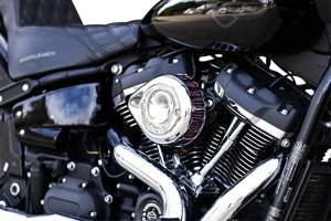 S&S Chrome Stealth Mini Teardrop Air Cleaners For Harley-Davidson