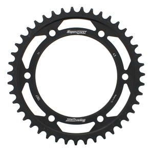 Supersprox Steel Rear Sprocket 43T Black 525 Chain Fits Honda