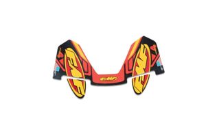 FMF Hex Powercore 4 Wrap Logo Aluminum Decal - Replacement decal for FMF Powercore 4 exhaust