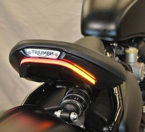 New Rage Cycles Fender Eliminator Kit Black Fits 2017-2024 Triumph Bobber