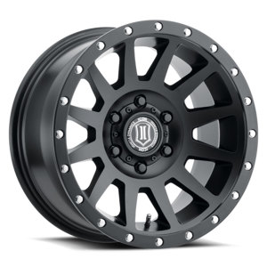 ICON Compression Wheel 17x8.5 6x135 6mm Offset Satin Black - For 6x135 bolt pattern vehicles