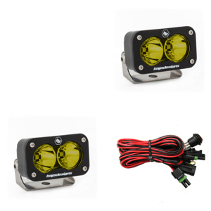 Baja Designs S2 Sport Amber LED Work Light Pair - Work/Scene Pattern