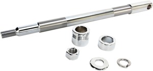 Drag Specialties Front Axle Kit Chrome For Harley FLST/FLSTF/FLSTN - Front axle kit chrome For Harley Softail models