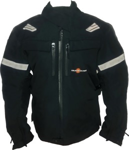 California Heat Streetrider Outer Jacket Black Small - Heated four-season jacket, Black