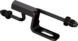Goodridge Rear Brake Switch Holder Black For Harley Softail 07-11 - Rear brake switch holder For Harley Softail 07-11