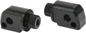 Arlen Ness Splined Footpeg Mounts Gray Fits M8 Softails