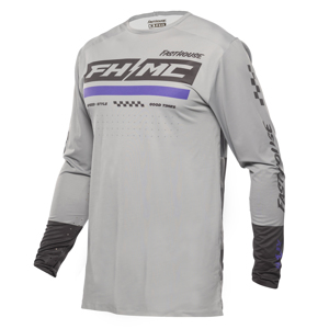 Fasthouse HELX PODM Jersey Grey/Black/Purple - Medium