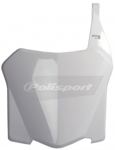 Front Number Plate - White