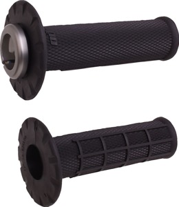 ODI Universal Lock-On Half Waffle Grips Black - Slip-free MX half-waffle grips for 7/8in handlebars