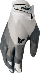 Thor LAUNCHMODE Gloves Men's 2XL Gray/Off-White - Men's 2XL gloves in Gray/Off-White
