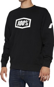 100% Men's Icon Crewneck Sweatshirt, Black, Size M
