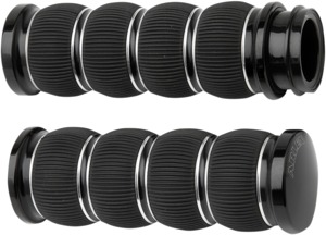 Arlen Ness Fly-By-Wire Fusion Series Ring Leader Grips Black