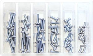 Bolt M5 Pan Head Screw Assortment Silver