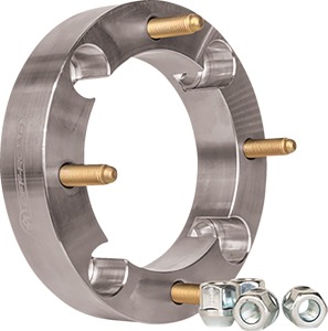 PM Off-Road Wheel Spacer Pair 2in 4/156 Silver UTV - 2in wheel spacer pair 4/156 bolt pattern for UTV