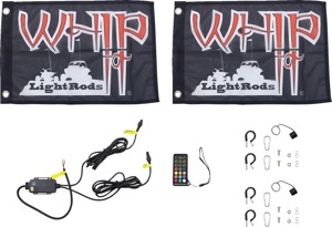 5Ft Black RGB Light Rod Set by Whip It